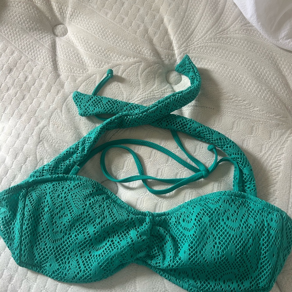 Aerie Teal Bikini Top size M